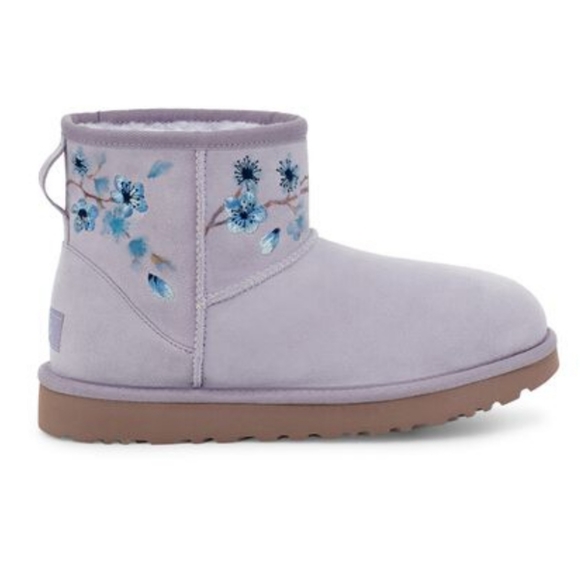 Ugg Shoes | Ugg Classic Mini Blossom June Gloom Boots | Color: Purple | Size: 9 | Livelikecoco's Closet